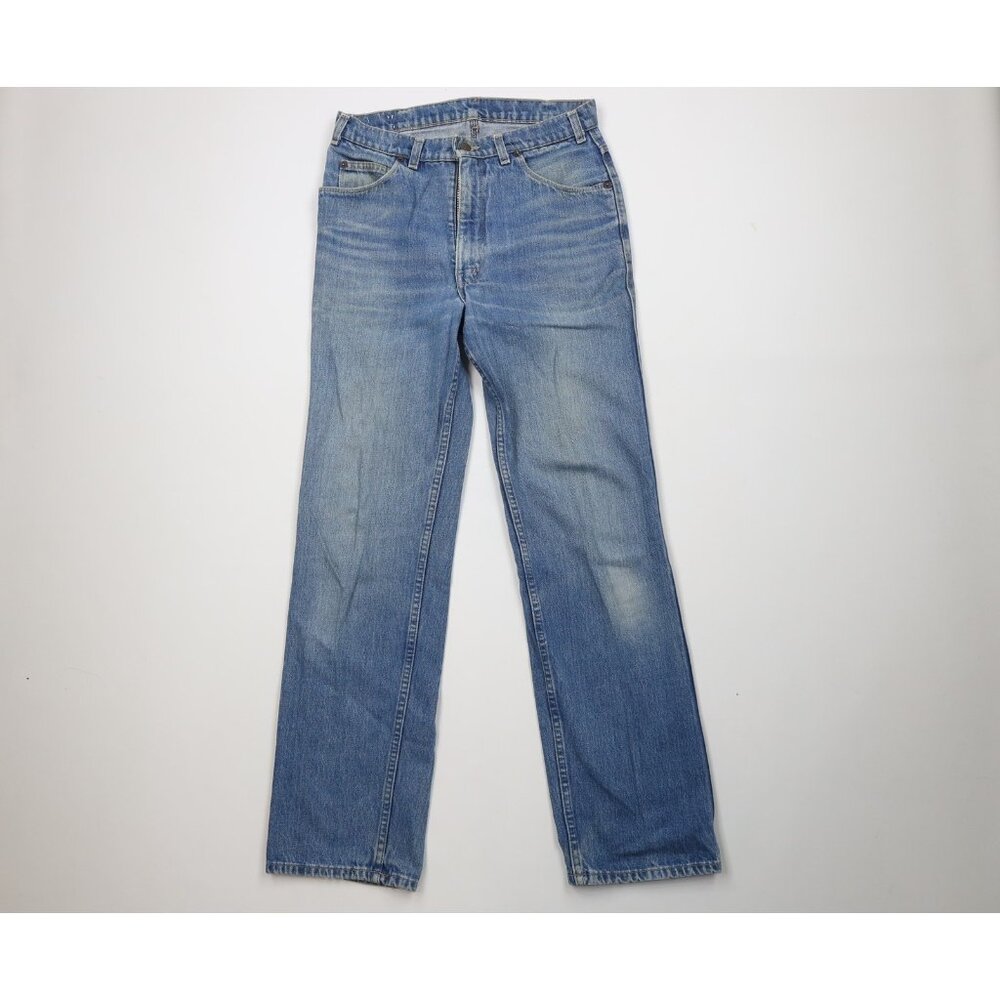 AS IS Vtg 80s Levis 522 Blue Tab Mens 30x32 Distressed Straight Leg Jeans USA